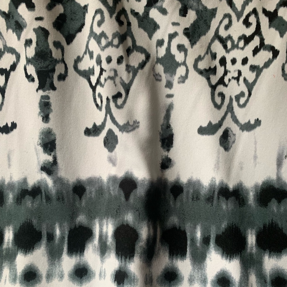 Dotti Black White Tie Dye Ethic Pattern Racerback Dress Coverup Size Med - Picture 13 of 15